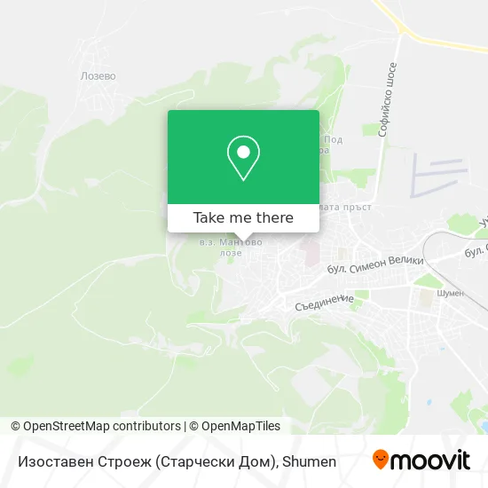 Карта Изоставен Строеж (Старчески Дом)