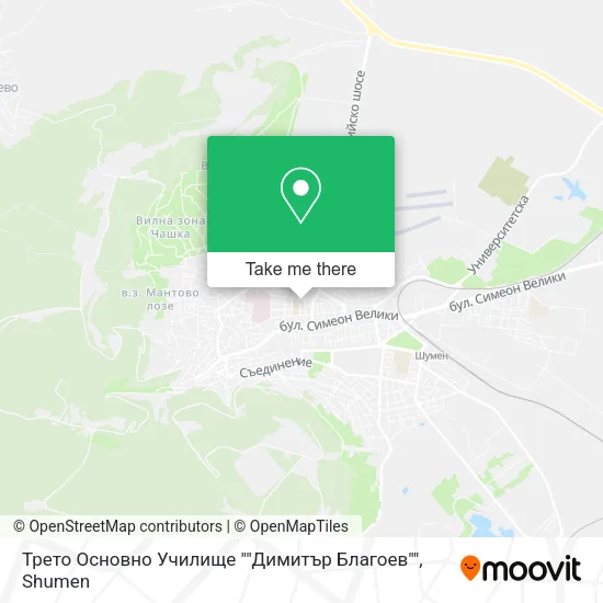 Карта Трето Основно Училище ""Димитър Благоев""