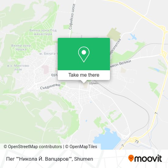 Пег ""Никола Й. Вапцаров"" map