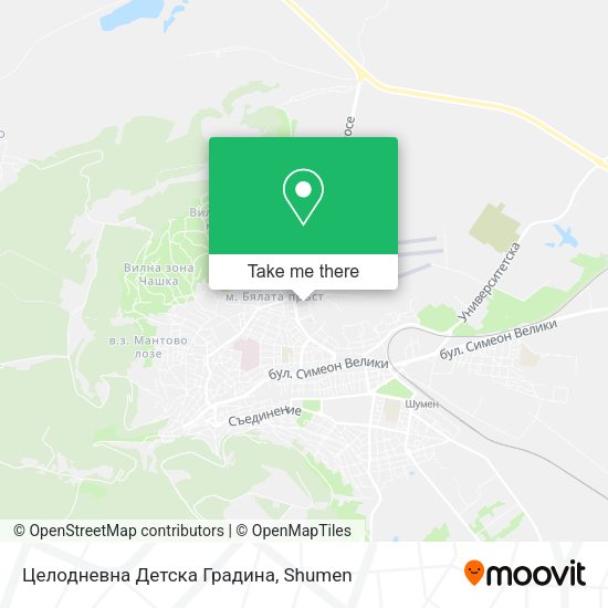 Карта Целодневна Детска Градина