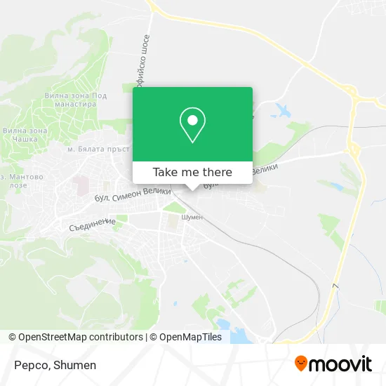 Карта Pepco