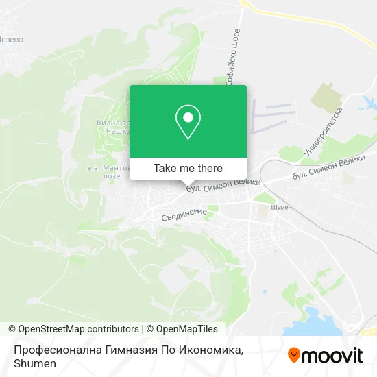 Карта Професионална Гимназия По Икономика