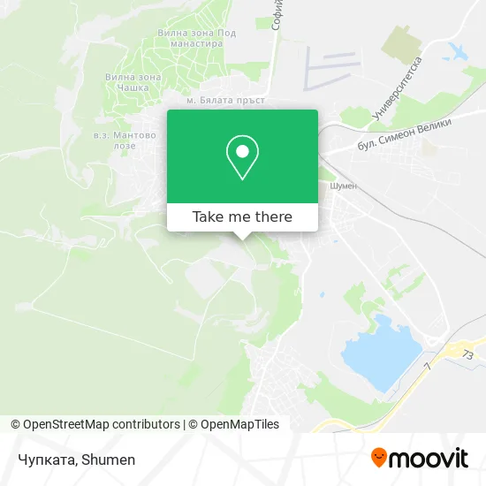 Карта Чупката