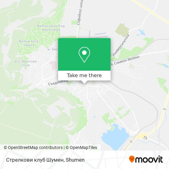 Стрелкови клуб Шумен map