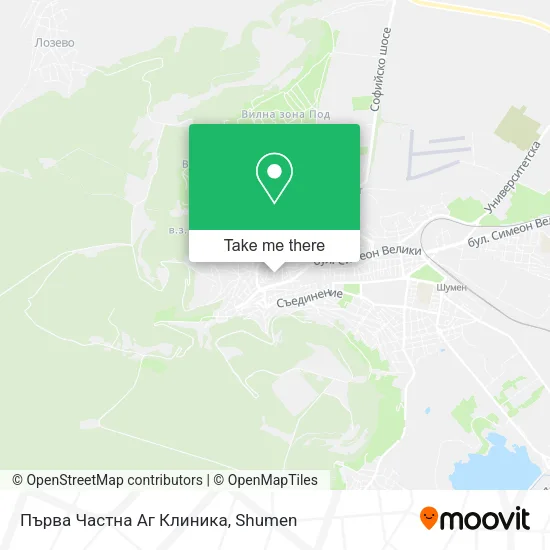 Карта Първа Частна Аг Клиника