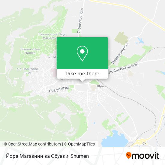 Йора Магазини за Обувки map