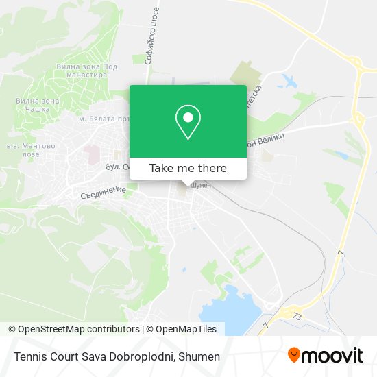 Tennis Court Sava Dobroplodni map