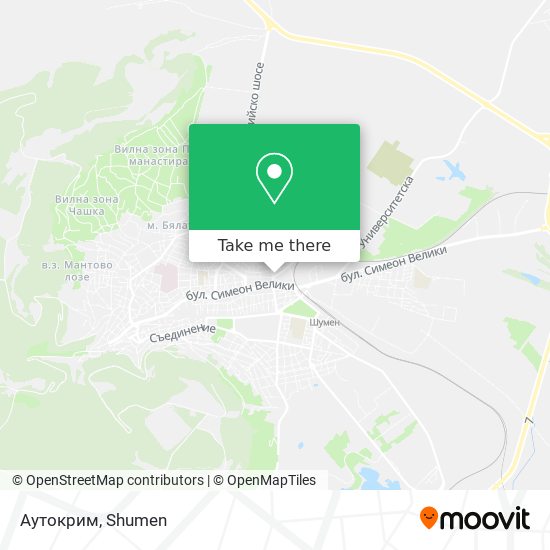 Карта Аутокрим
