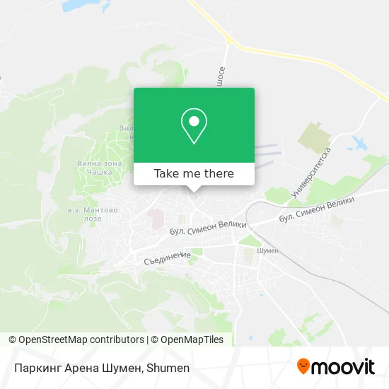 Карта Паркинг Арена Шумен