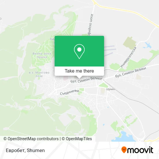 Евробет map