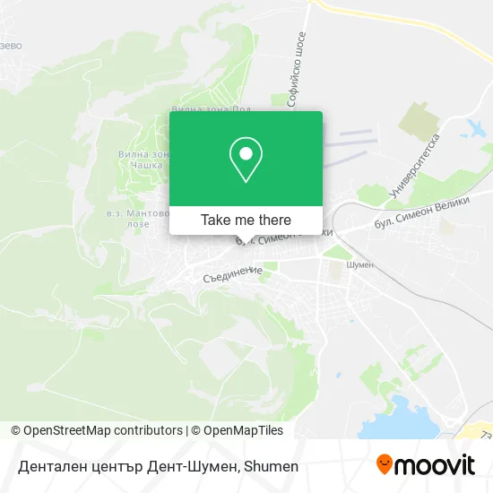 Карта Дентален център Дент-Шумен
