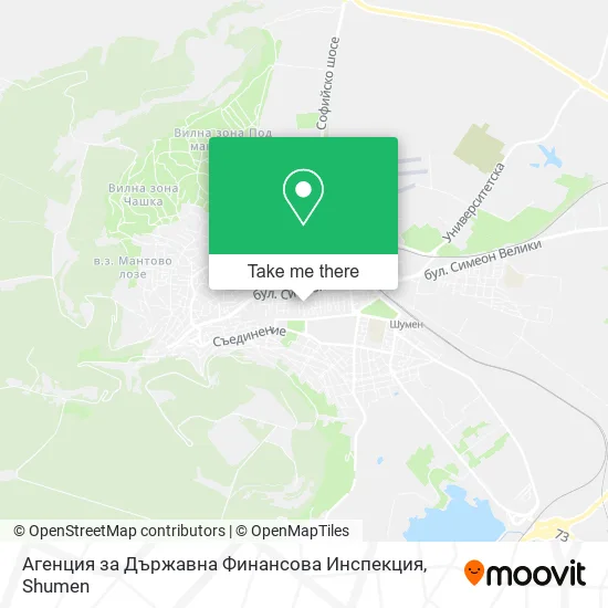 Карта Агенция за Държавна Финансова Инспекция