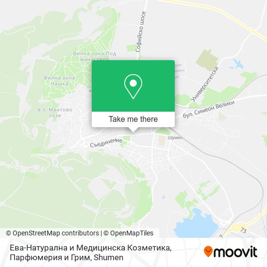 Ева-Натурална и Медицинска Козметика, Парфюмерия и Грим map