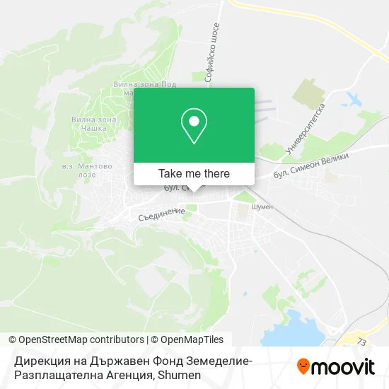 Карта Дирекция на Държавен Фонд Земеделие-Разплащателна Агенция