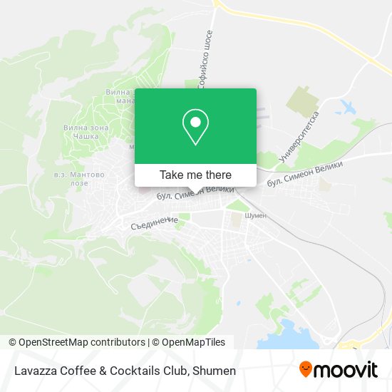Lavazza Coffee & Cocktails Club map