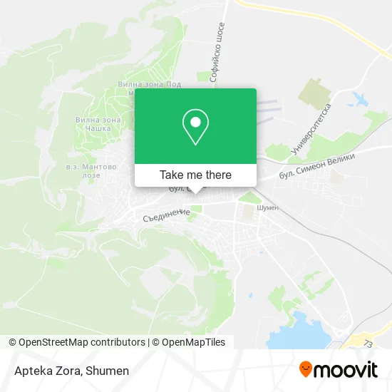 Карта Apteka Zora