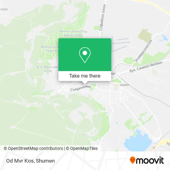 Карта Od Mvr Kos