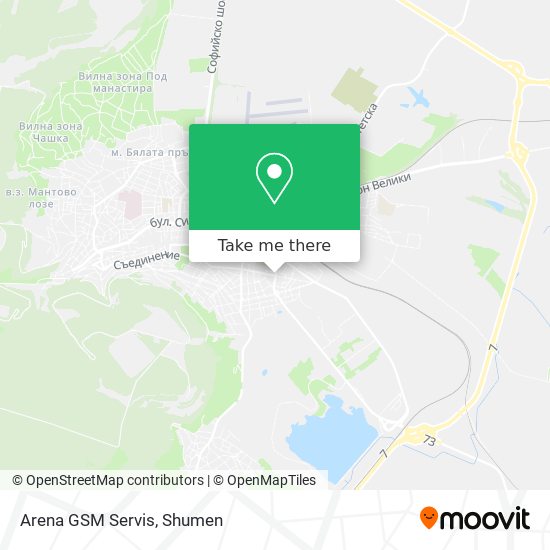 Arena GSM Servis map