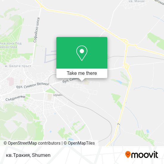 Карта кв.Тракия
