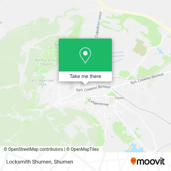 Locksmith Shumen map
