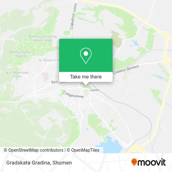 Gradskata Gradina map