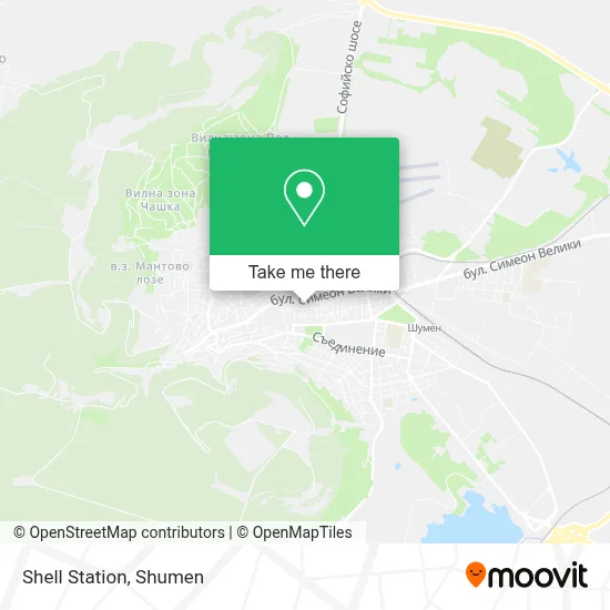 Shell Station map
