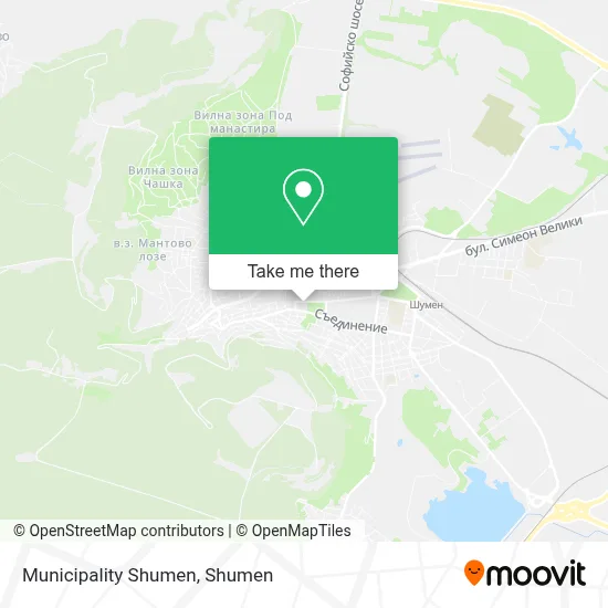 Municipality Shumen map