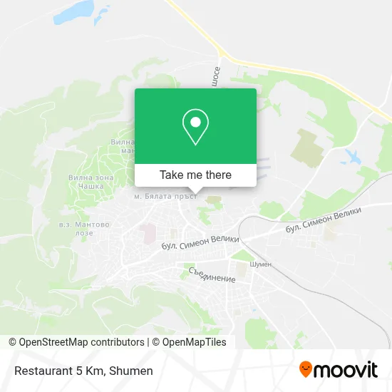Restaurant 5 Km map