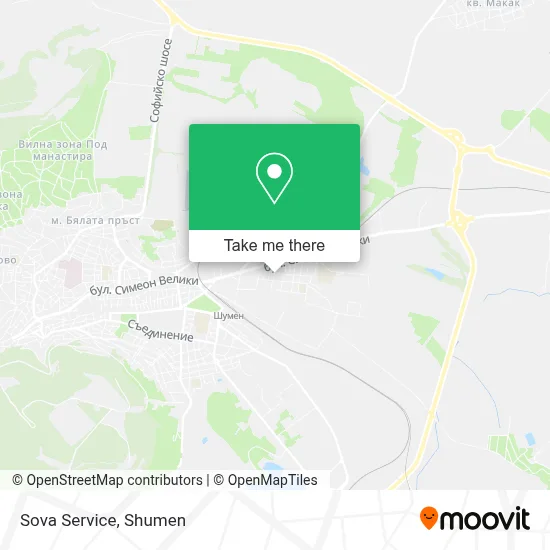 Sova Service map