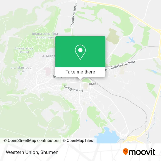 Western Union map