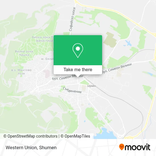 Western Union map