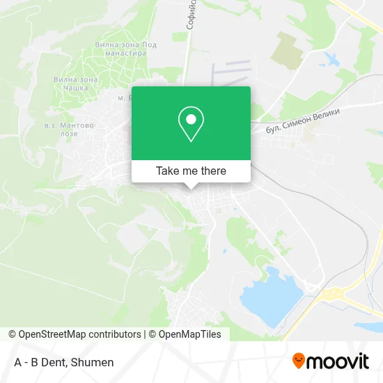 A - B Dent map