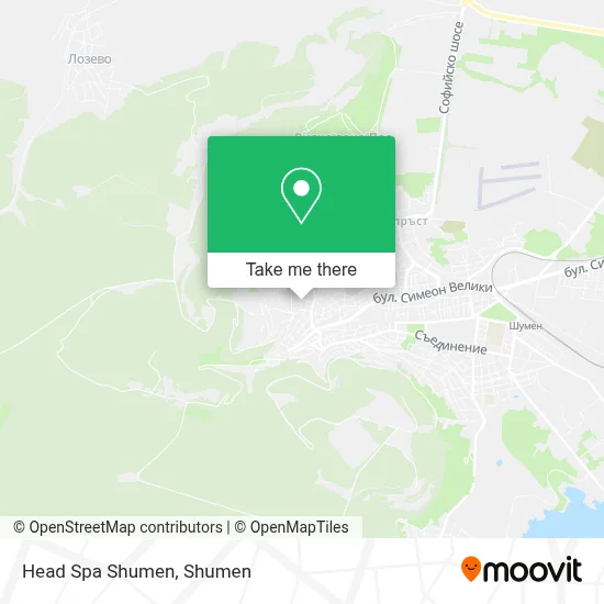Head Spa Shumen map