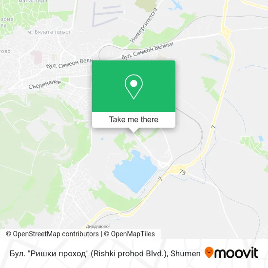 Карта Бул. "Ришки проход" (Rishki prohod Blvd.)