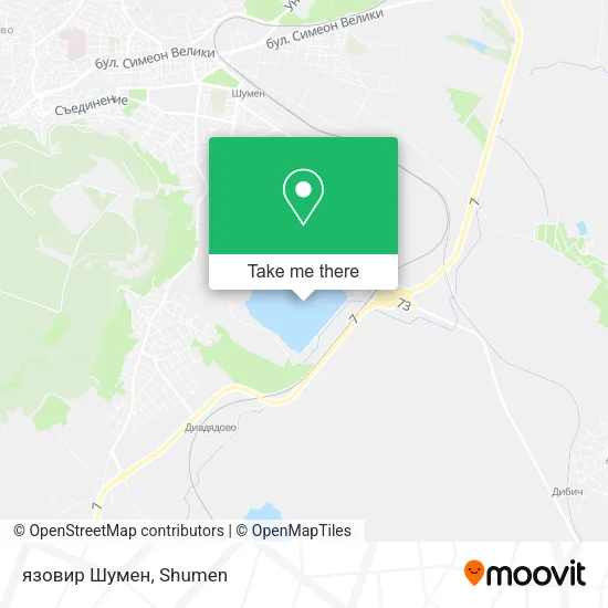 Карта язовир Шумен