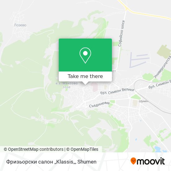Фризьорски салон ,,Klassis,, map
