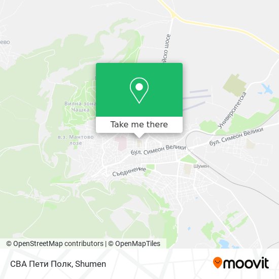 CBA Пети Полк map