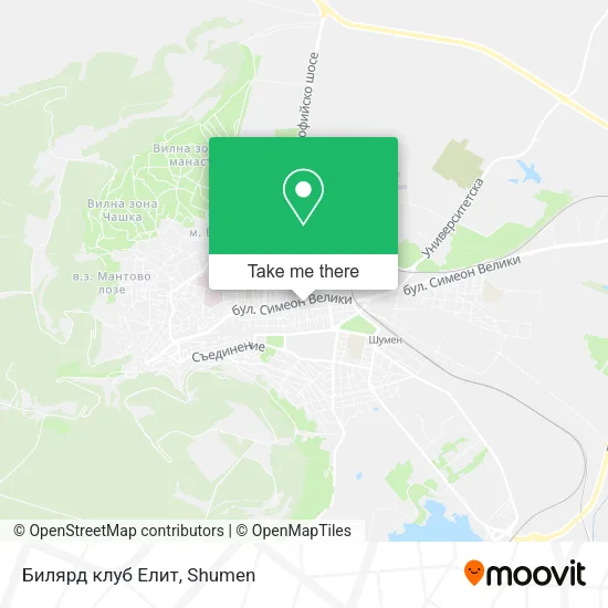 Карта Билярд клуб Елит