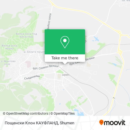 Пощенски Клон КАУФЛАНД map