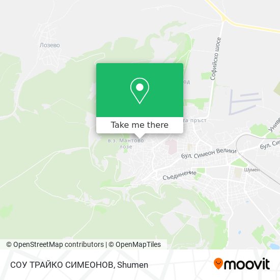 СОУ ТРАЙКО СИМЕОНОВ map