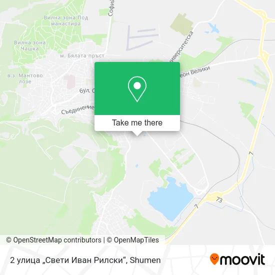 Карта 2 улица „Свети Иван Рилски“
