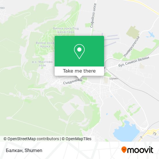 Балкан map