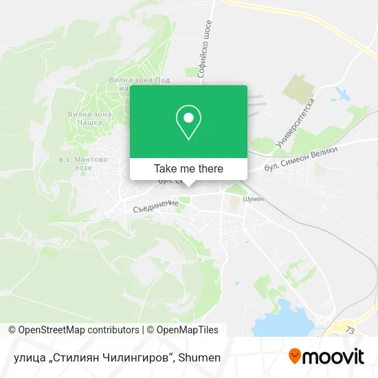 Карта улица „Стилиян Чилингиров“