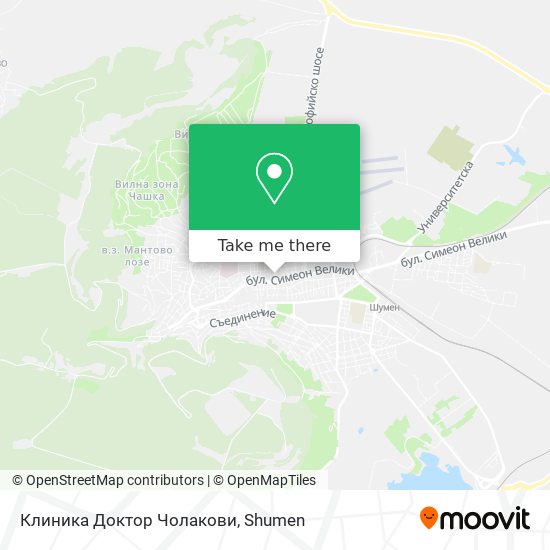Клиника Доктор Чолакови map