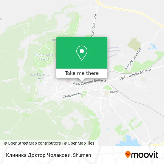 Карта Клиника Доктор Чолакови