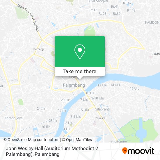 John Wesley Hall (Auditorium Methodist 2 Palembang) map