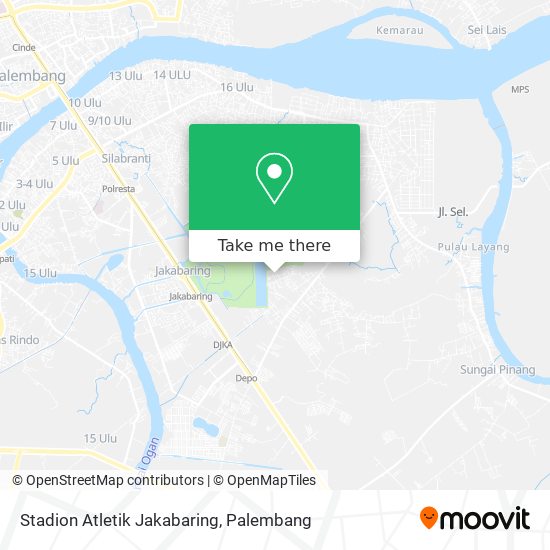 Stadion Atletik Jakabaring map