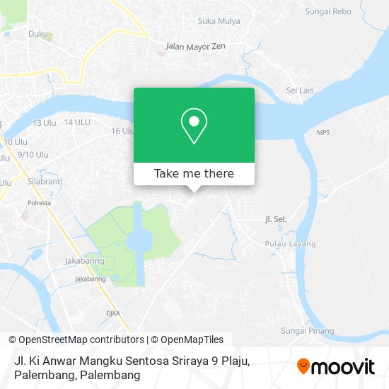 Jl. Ki Anwar Mangku Sentosa Sriraya 9 Plaju, Palembang map