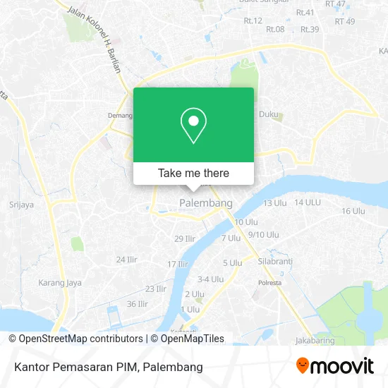 Kantor Pemasaran PIM map