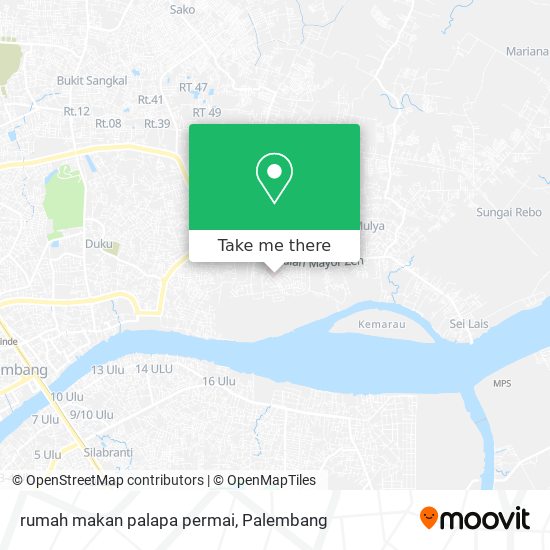 rumah makan palapa permai map